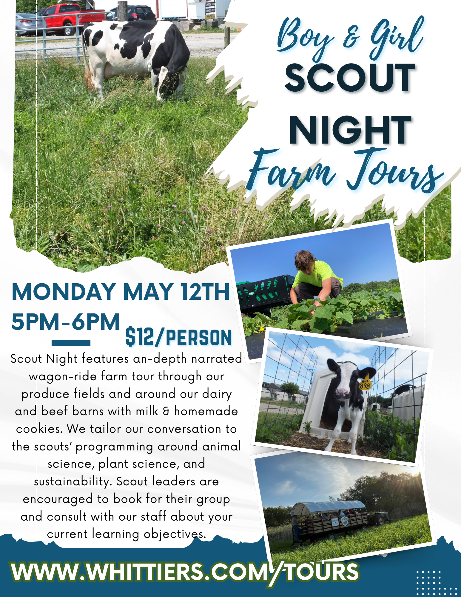 Girl & Boy Scout Farm Tour -5/12/2025 | Whittier Farms